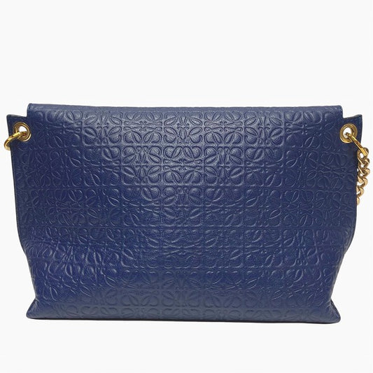 Loewe Avenue Repeat Anagram Leather Shoulder Bag