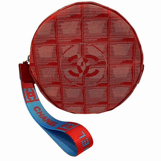 Chanel Nylon New Travel Line Round Pouch