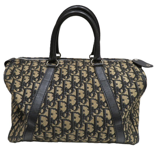 Dior Trotter Canvas Leather Handbag