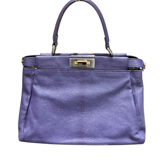 Fendi Peekaboo Leather Handbag 8BN226