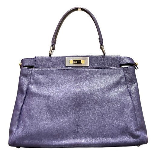 Fendi Peekaboo Leather Handbag 8BN226