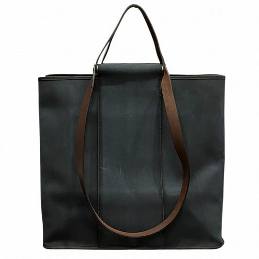 Hermes Cabas GM Canvas Leather Tote Bag