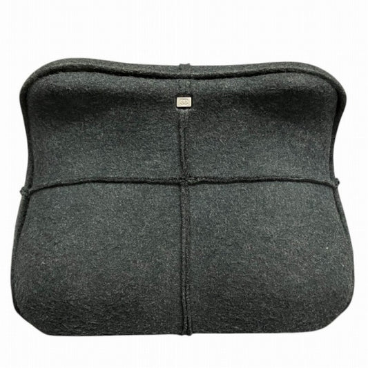 Chanel Wool Hip Bag Gray