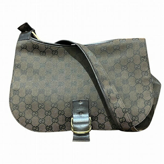Gucci GG Canvas Leather Shoulder Bag 90665