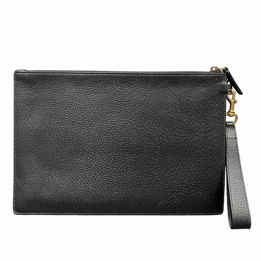 Gucci Leather Animalier Pouch Clutch 523684