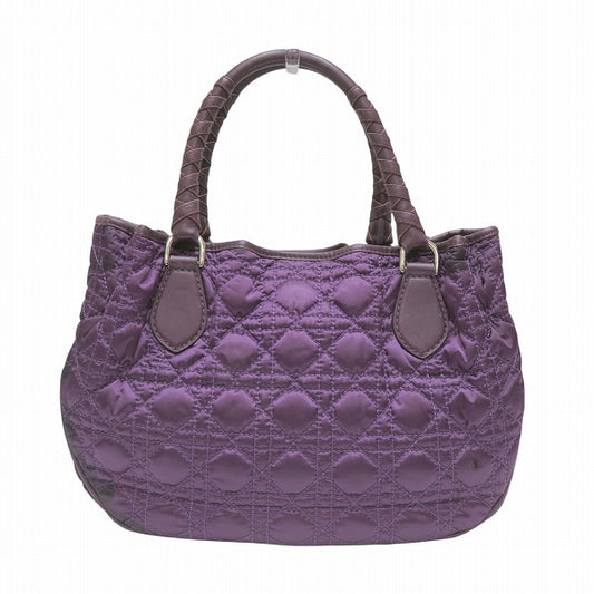 Dior Cannage Stitch Nylon Calf Leather Handbag