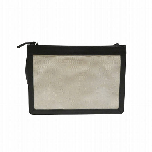 Balenciaga Canvas Leather Navy Pochette Bag