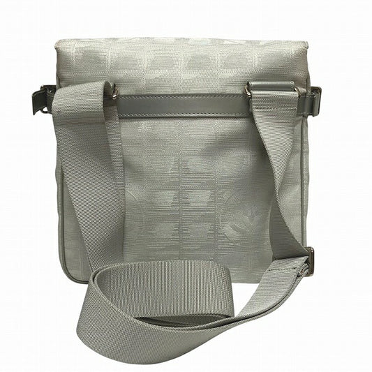 Chanel Nylon Jacquard Leather Shoulder Bag A29347