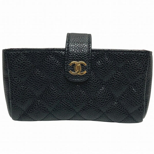 Chanel Caviar Skin Matelasse Pouch A48227