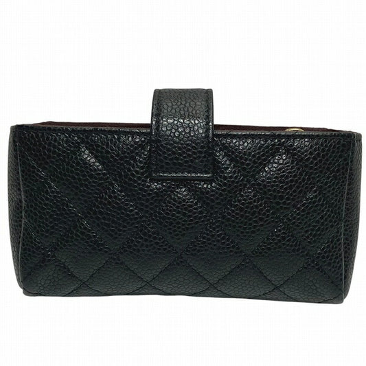 Chanel Caviar Skin Matelasse Pouch A48227