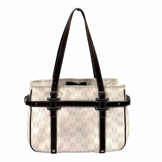 Loewe Anagram White Tote Bag