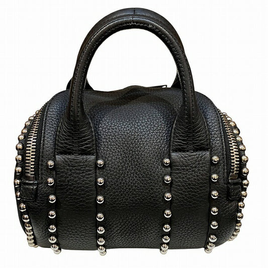 Alexander Wang Black Leather Studded Shoulder Bag