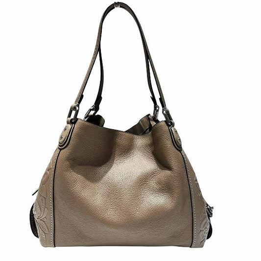 Coach Edie Floral Leather Shoulder Bag