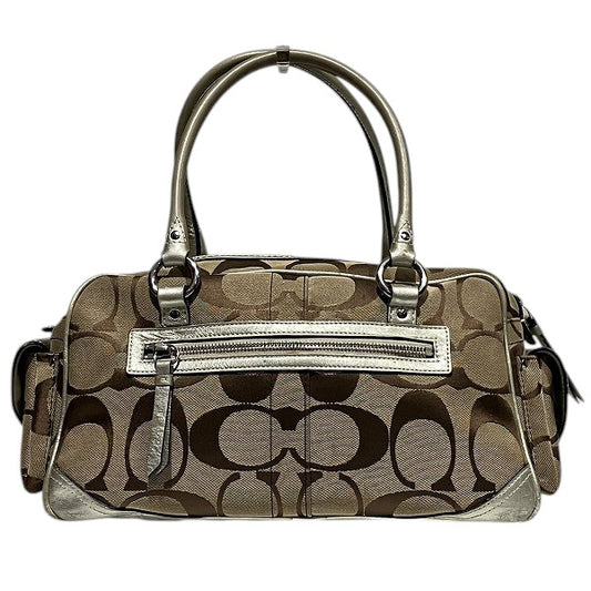 Coach Signature Canvas Leather Handbag 6232