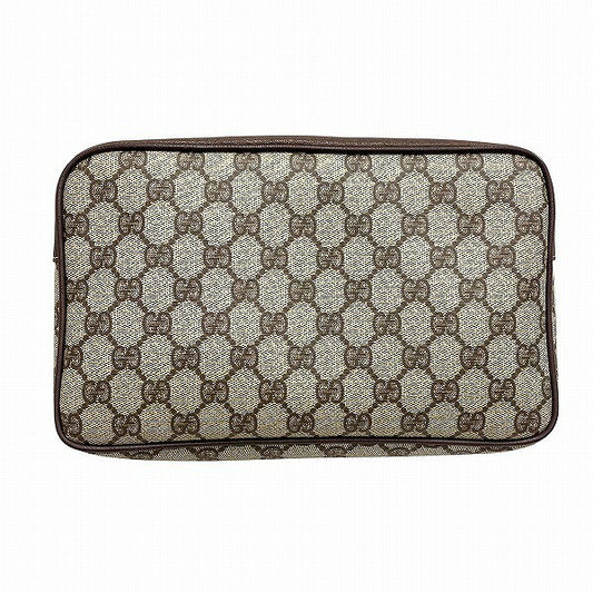 Gucci GG Plus PVC Leather Clutch Bag