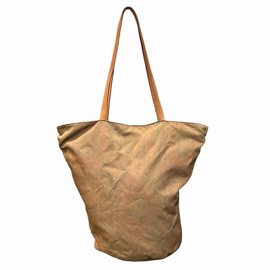 Etro Nylon Leather Tote Bag