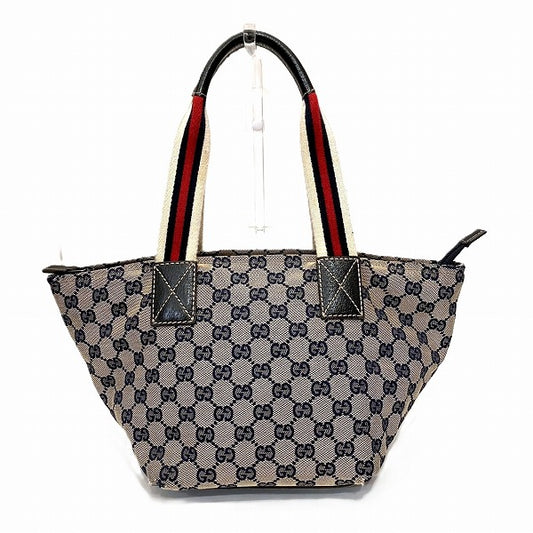 Gucci GG Canvas Leather Handbag 131228