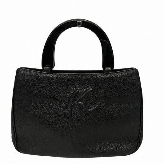Kitamura K2 K Logo Plastic Handle Handbag