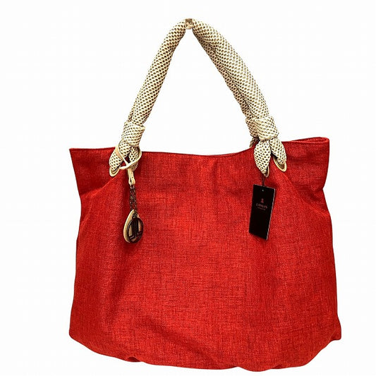 Lanvin Red Polyester Tote Bag