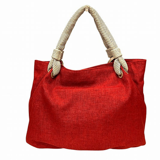 Lanvin Red Polyester Tote Bag