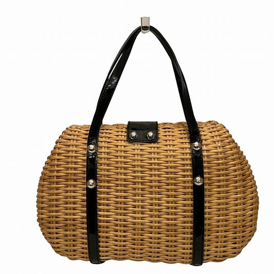 Salvatore Ferragamo Vara Ribbon Wicker Handbag