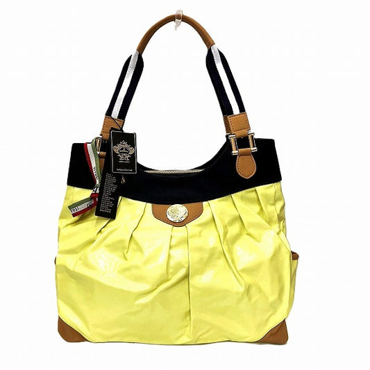 Orobianco Yellow Nylon Tote Handbag