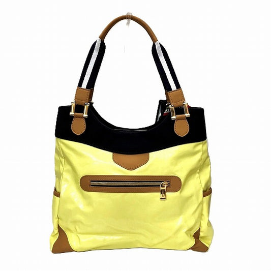 Orobianco Yellow Nylon Tote Handbag