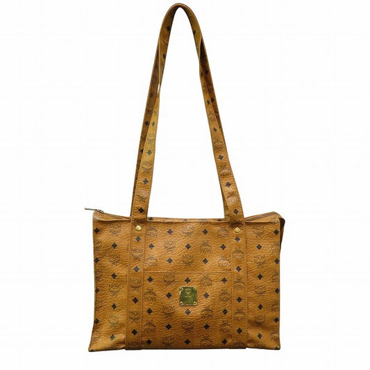 MCM Visetos Logo Tote Bag