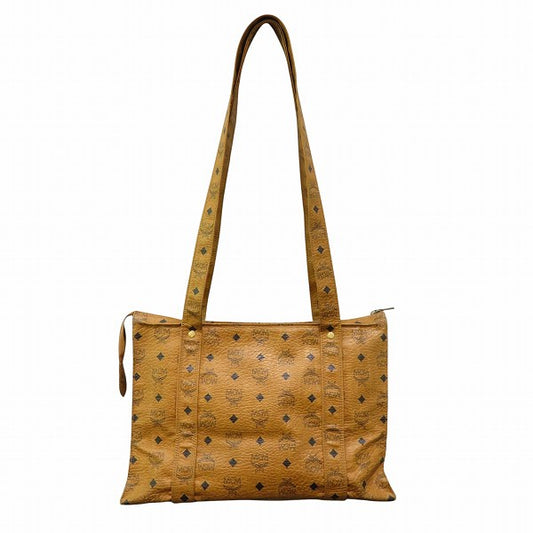 MCM Visetos Logo Tote Bag