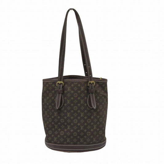 Louis Vuitton Monogram Mini Lin Bucket PM Tote Bag