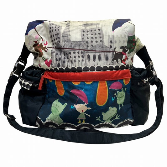 Alberobello Multicolor Nylon Tote Shoulder Bag