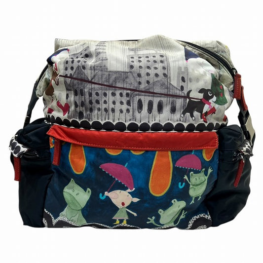Alberobello Multicolor Nylon Tote Shoulder Bag