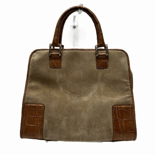 Loewe Suede Leather Amazona 28 Handbag