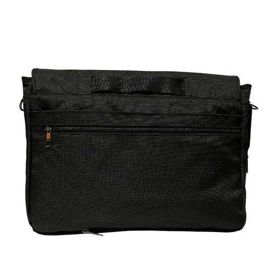 Samsonite Black Nylon Leather Messenger Bag