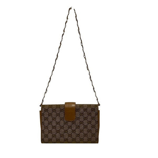Gucci Canvas Leather Shoulder Bag