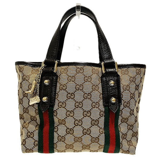 Gucci GG Canvas Leather Handbag 139261