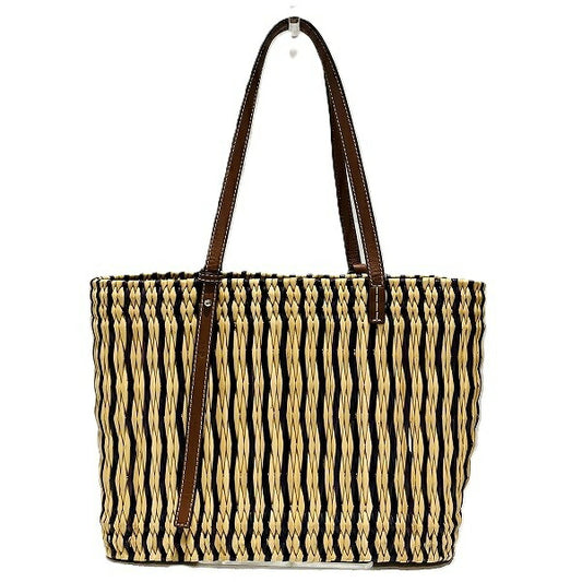 Loewe Anagram Raffia Leather Tote Bag