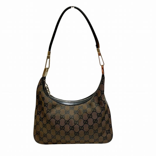 Gucci GG Canvas Leather Shoulder Bag 0013812