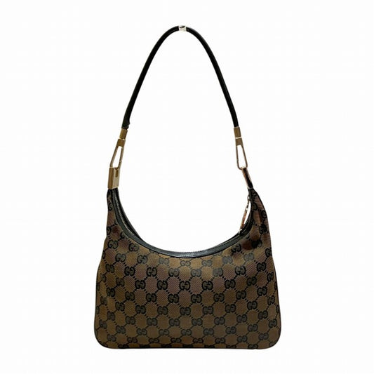 Gucci GG Canvas Leather Shoulder Bag 0013812