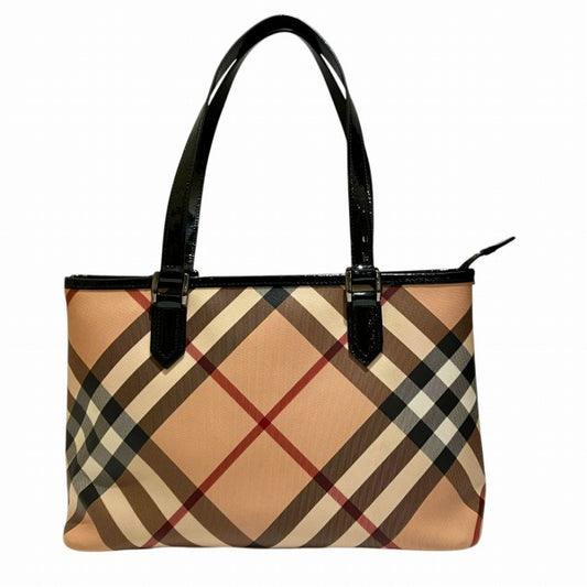 Burberry Nova Check Tote Shoulder Bag