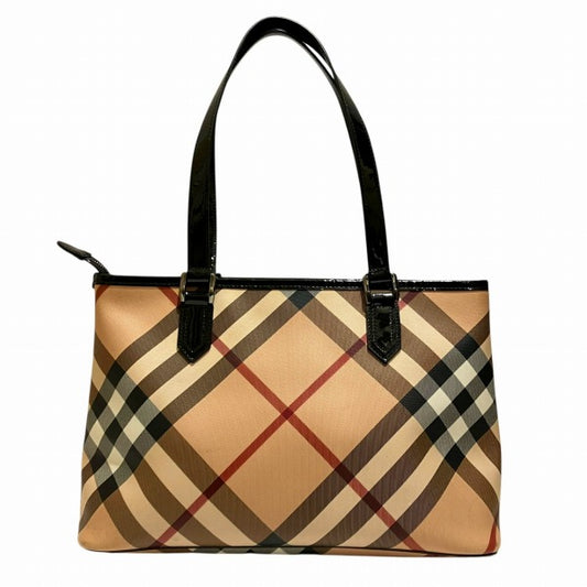 Burberry Nova Check Tote Shoulder Bag