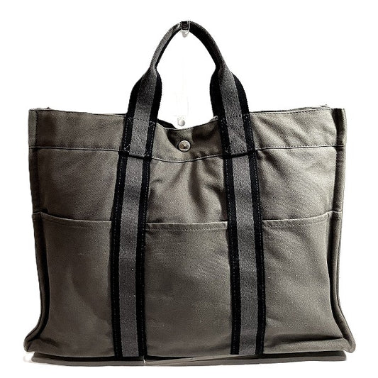 Hermes Canvas Fourre-Tout MM Handbag