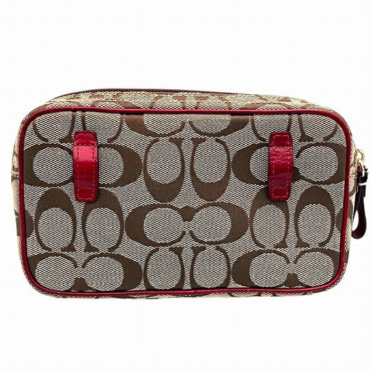 Coach Signature Canvas Leather Waist Bag