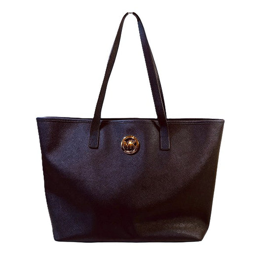 Michael Kors Navy Leather Tote Bag