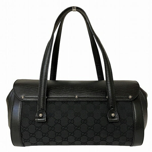 Gucci Bamboo GG Canvas Leather Handbag 111713