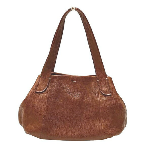 Genten Leather Brown Tote Bag for Women