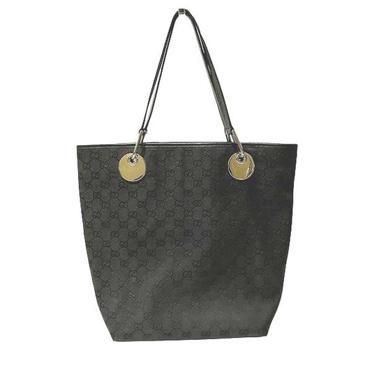 Gucci GG Canvas Leather Tote Bag