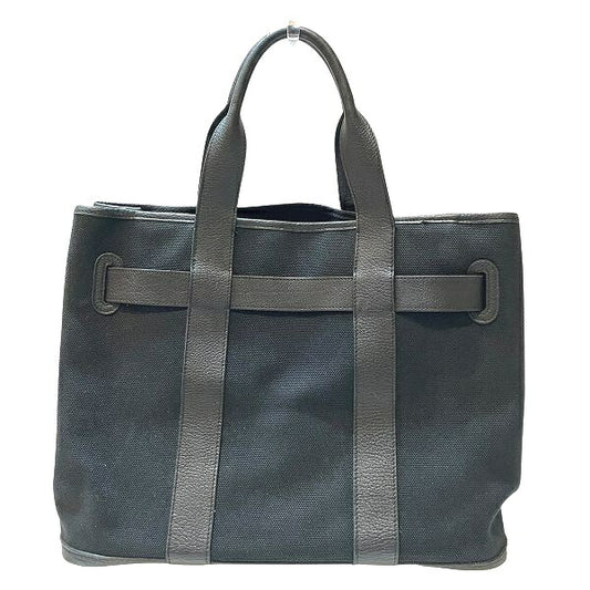 Hermes Canvas Leather Sangle MM Tote