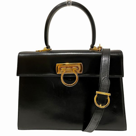 Salvatore Ferragamo Gancini Leather Handbag