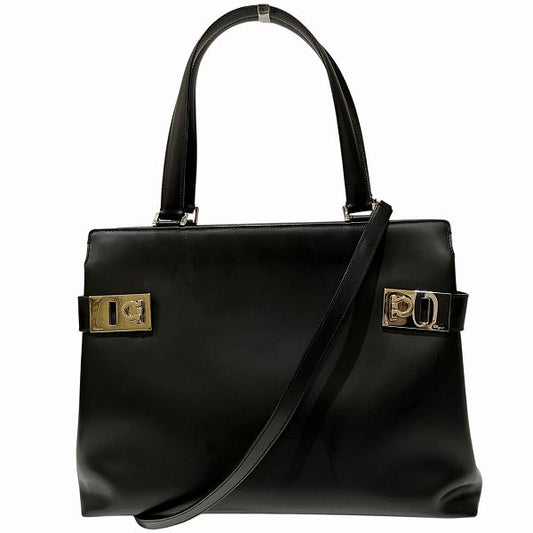 Salvatore Ferragamo Gancini Leather Handbag